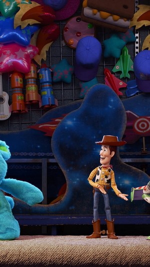 Woody and Ducky and Bunny from Toy Story 4