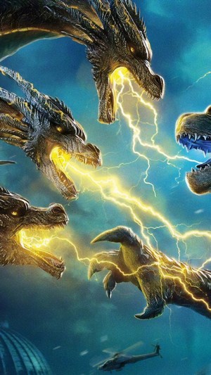 Godzilla vs. King Ghidorah, King of the Monsters HD HD Phone Wallpaper ...