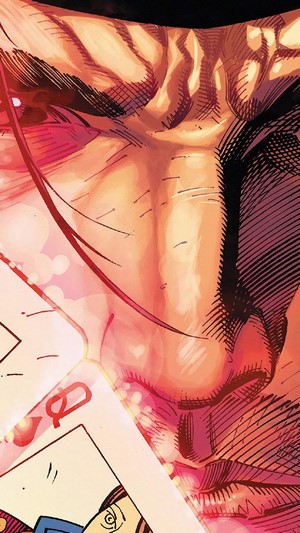 Gambit from Marvel Comics holding cards