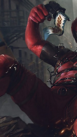 Deadpool with a gun
