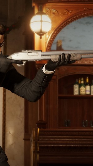 Warden from Rainbow Six Siege holding a shotgun