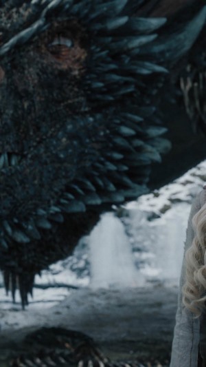 Daenerys Targaryen and Dragon from Game of Thrones