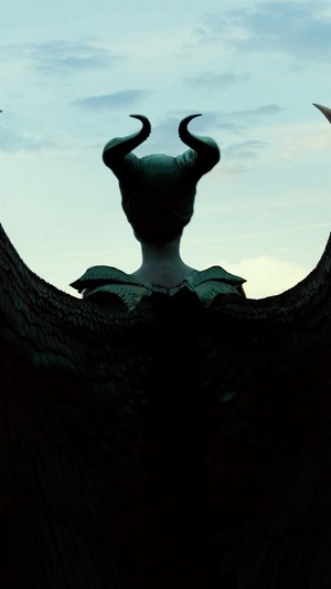 Maleficent with Horns and Wings