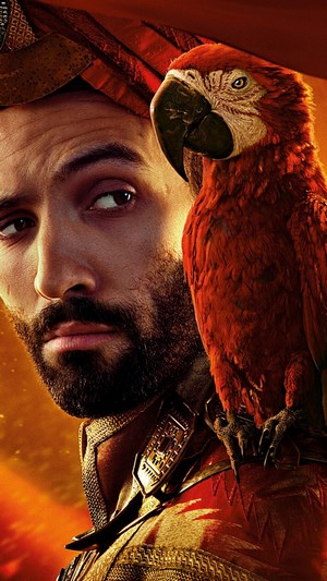 Jafar with a parrot from Aladdin (2019)