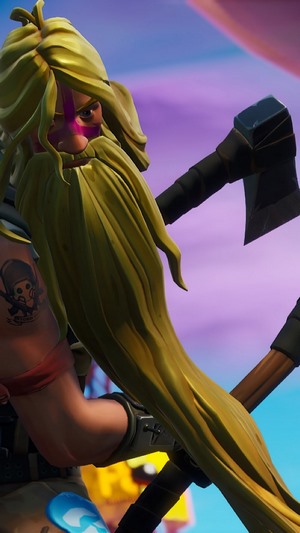 Bunker Jonesy from Fortnite with axes