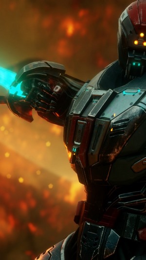 Rage 2 Robot with Energy Sword