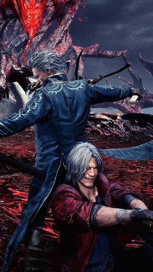 Vergil and Dante from Devil May Cry 5