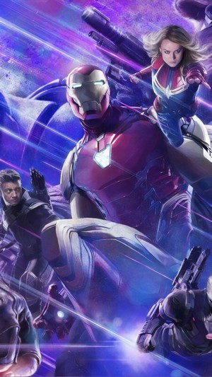 Iron Man and Captain Marvel from Avengers: Endgame