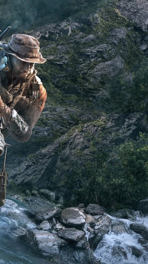 Ghost Recon Breakpoint soldier in mountains
