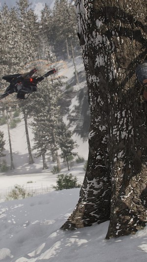 Ghost Recon Breakpoint drone in snowy forest