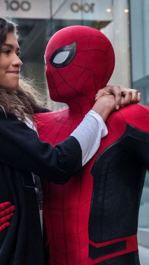 Spider-Man and MJ from Spider-Man: Far From Home