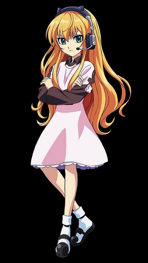 Girl with headphones from Gunjou no Magmel
