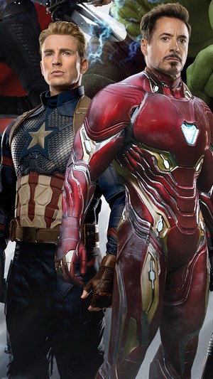 Captain America and Iron Man from Avengers: Endgame