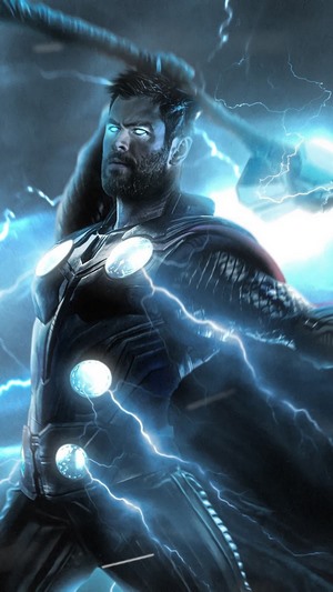 Thor with Stormbreaker from Avengers: Endgame