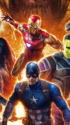 Iron Man and Captain America from Avengers: Endgame