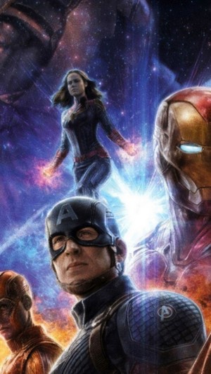 Captain Marvel and Iron Man from Avengers: Endgame