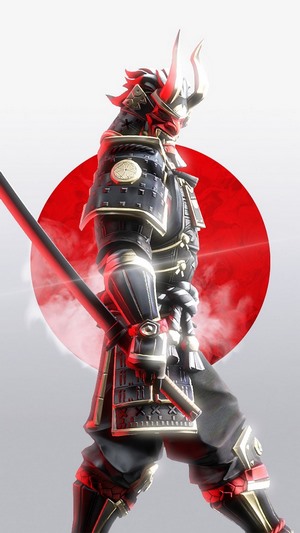 Fortnite Shogun with Japanese Sun Symbol