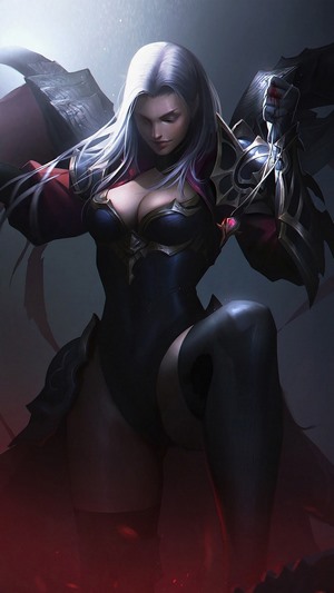 Fantasy warrior woman with sword