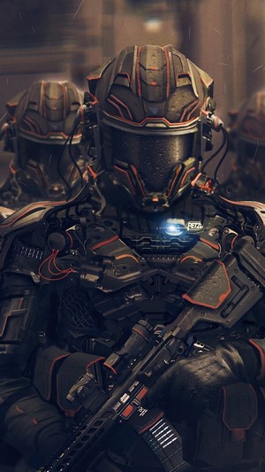 Sci-Fi Soldiers in Futuristic Armor