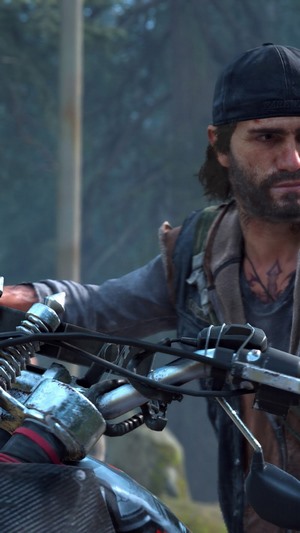 Deacon St. John from Days Gone on a motorcycle