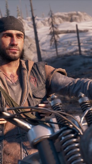 Deacon St. John from Days Gone on a motorcycle