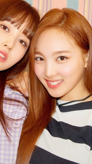 Mina and Nayeon from TWICE