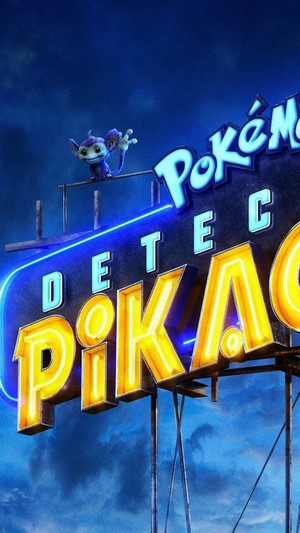 Aipom from Pokemon: Detective Pikachu Neon Sign