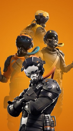 Fortnite characters in futuristic suits