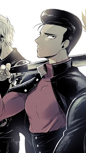 Garou and Metal Bat from One Punch Man