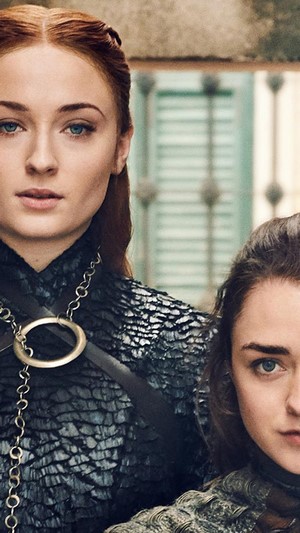 Sansa Stark and Arya Stark from Game of Thrones