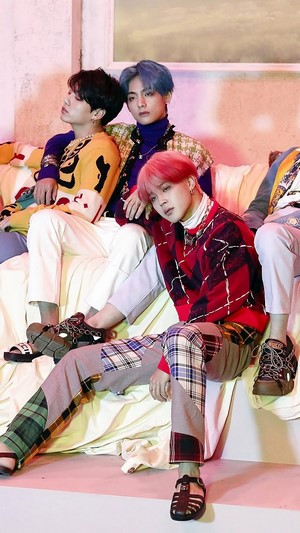 BTS members Jungkook, V, and Jimin from Map of the Soul: Persona