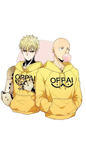 Genos and Saitama from One Punch Man