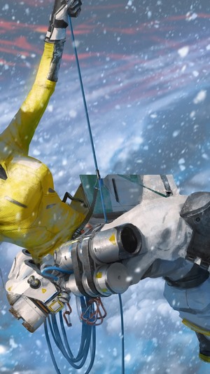 Lifeline from Apex Legends in a snowy environment