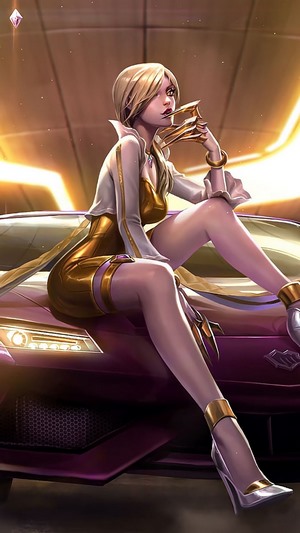 Prestige K/DA Evelynn from League of Legends Splash Art