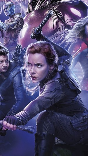Black Widow and Hawkeye from Avengers: Endgame