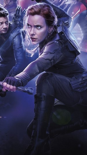 Black Widow and Hawkeye from Avengers: Endgame