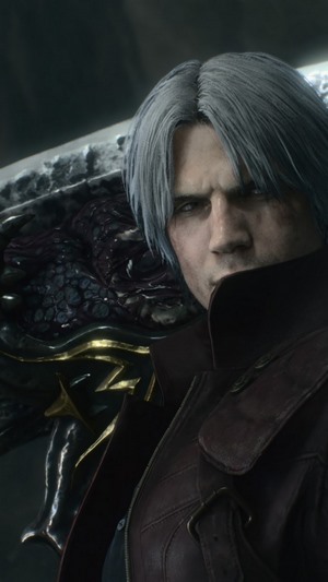 Dante from Devil May Cry 5 with Sparda sword