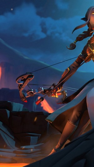 Ember from Fortnite holding a crossbow