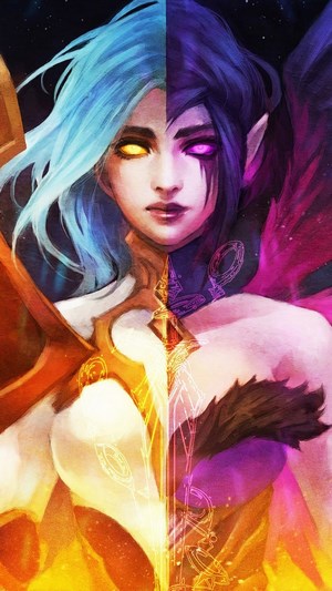 Kayle and Morgana from League of Legends