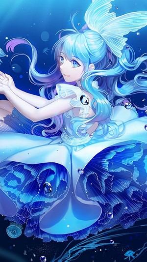 Anime Girl Underwater