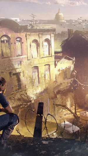 Agents in The Division 2 overlooking a city