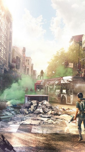 The Division 2 post-apocalyptic street scene