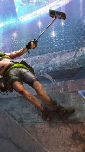 Octane from Apex Legends taking a selfie