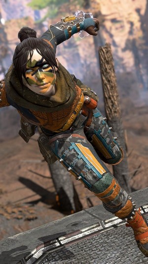 Wraith from Apex Legends in combat stance