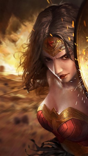 Wonder Woman with Shield
