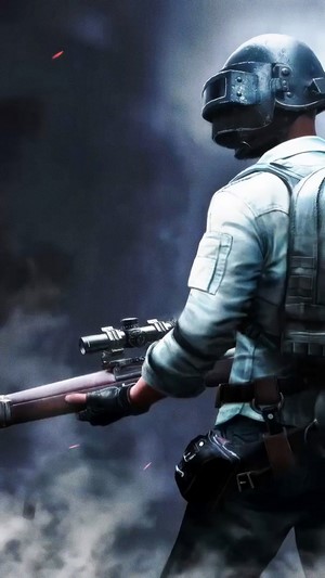 Player holding a sniper rifle in PlayerUnknown's Battlegrounds