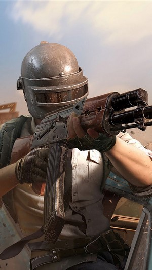 PlayerUnknown's Battlegrounds soldier with rifle