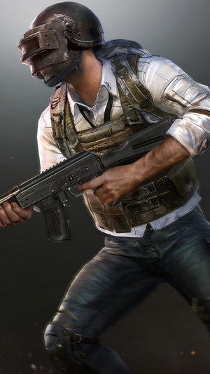PlayerUnknowns Battlegrounds character with rifle
