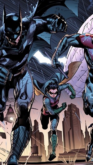 Batman and Robin in Gotham City