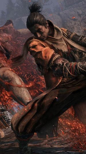 Wolf from Sekiro: Shadows Die Twice in combat